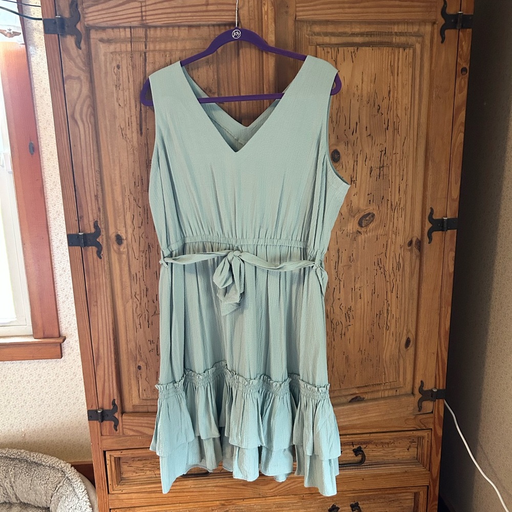 Calvin Klein Green Summer Dress XL
